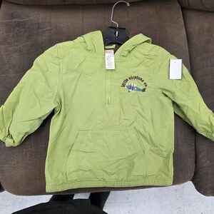 Gymboree Vintage Green Jacket with Airplane Graphic